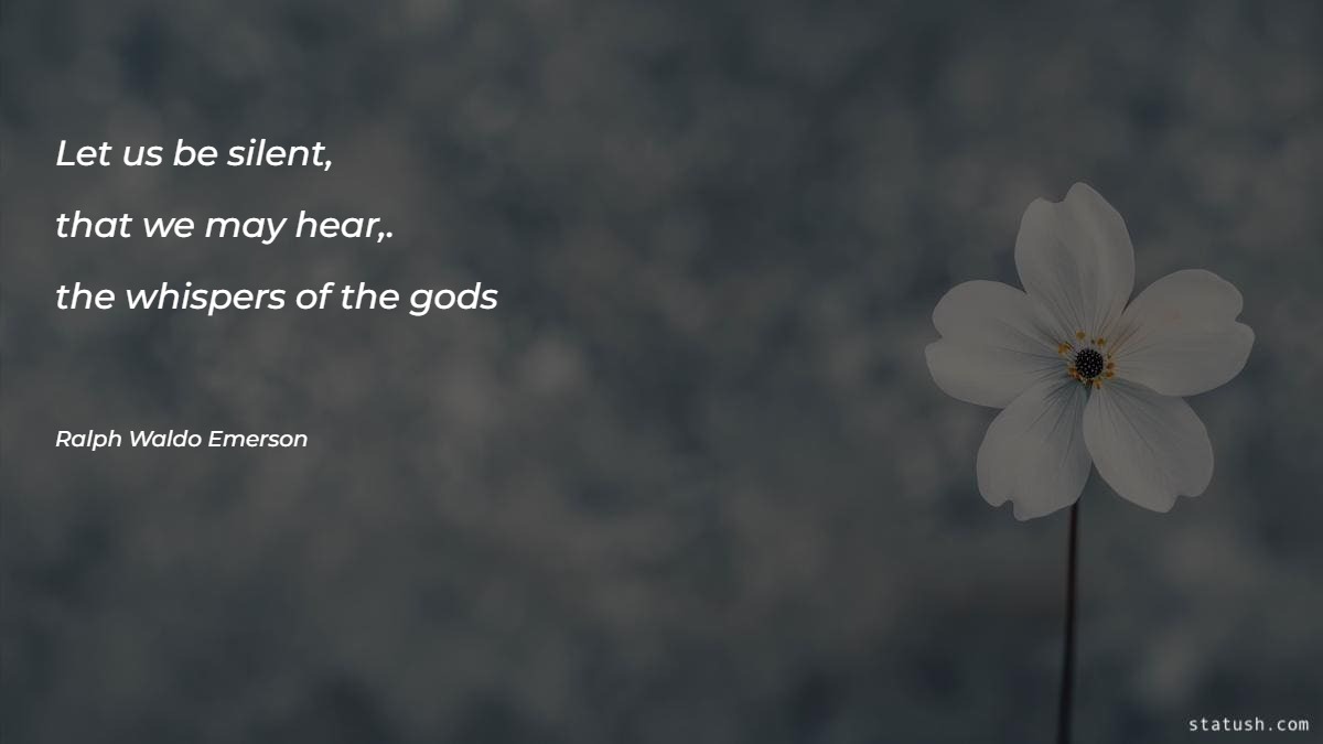 Let us be silent - Motivational Quotes at statush.com