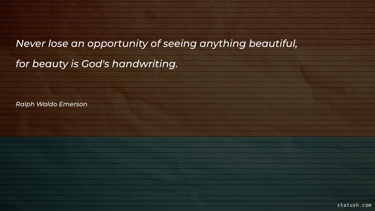 Never lose an opportunity Motivational Quotes at statush.com