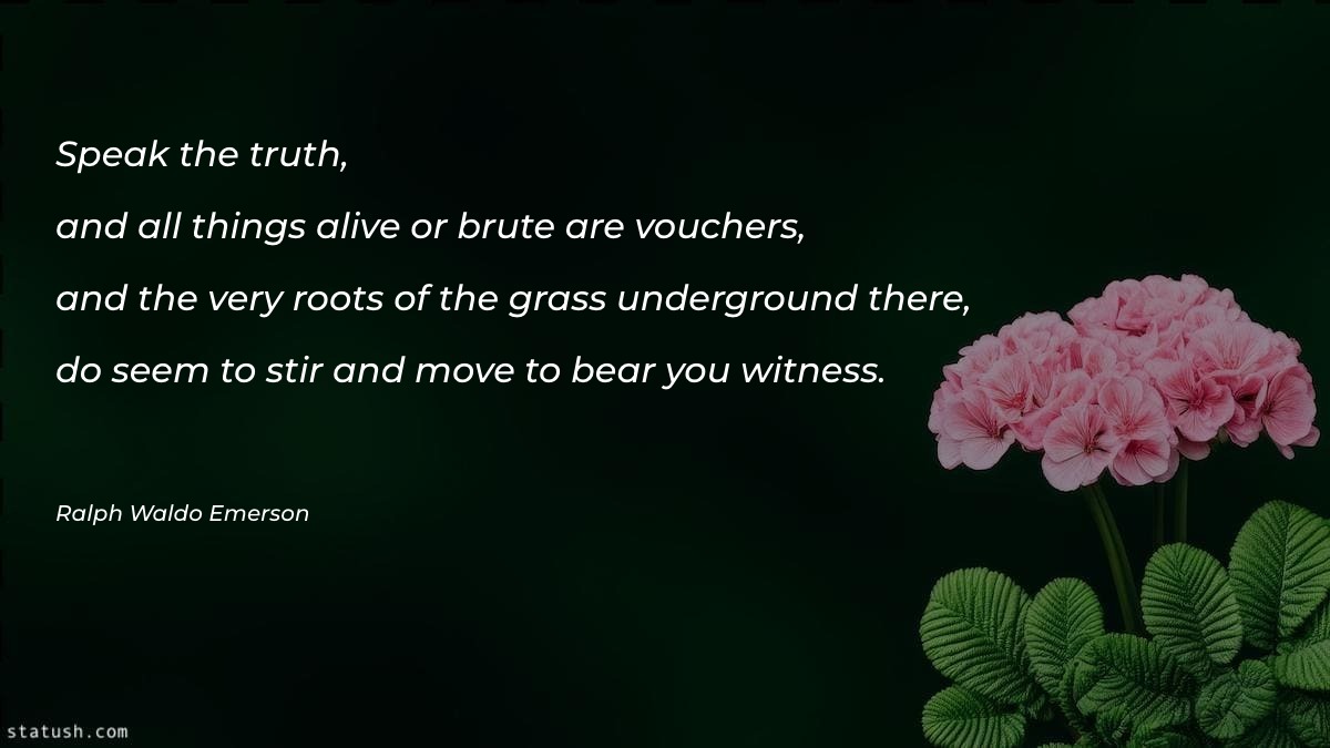 Speak the truth - Motivational Quotes at statush.com