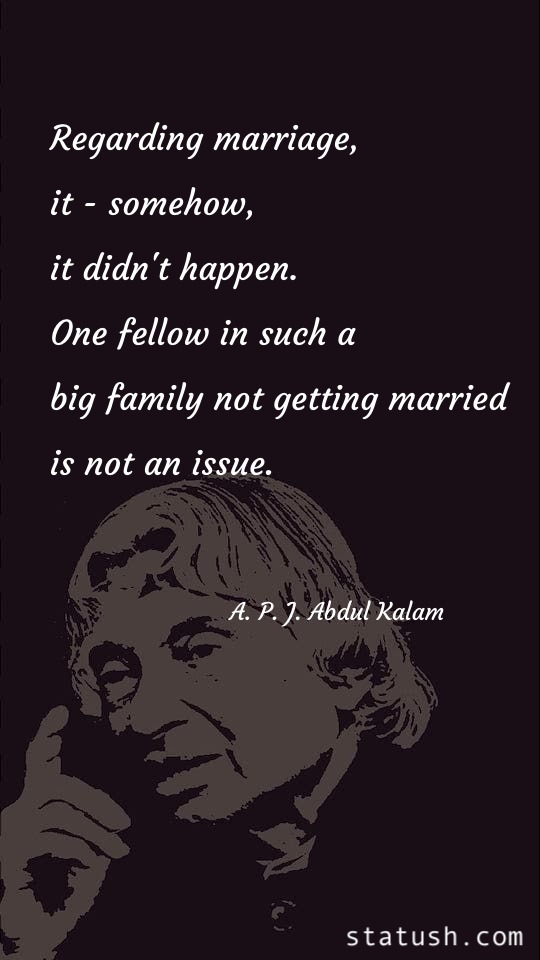 Regarding marriage - Life Quotes at statush.com