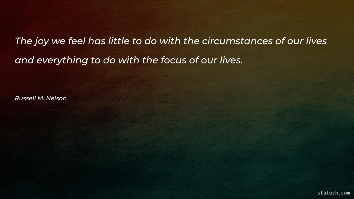 The joy we feel has - Motivational Quotes at statush.com