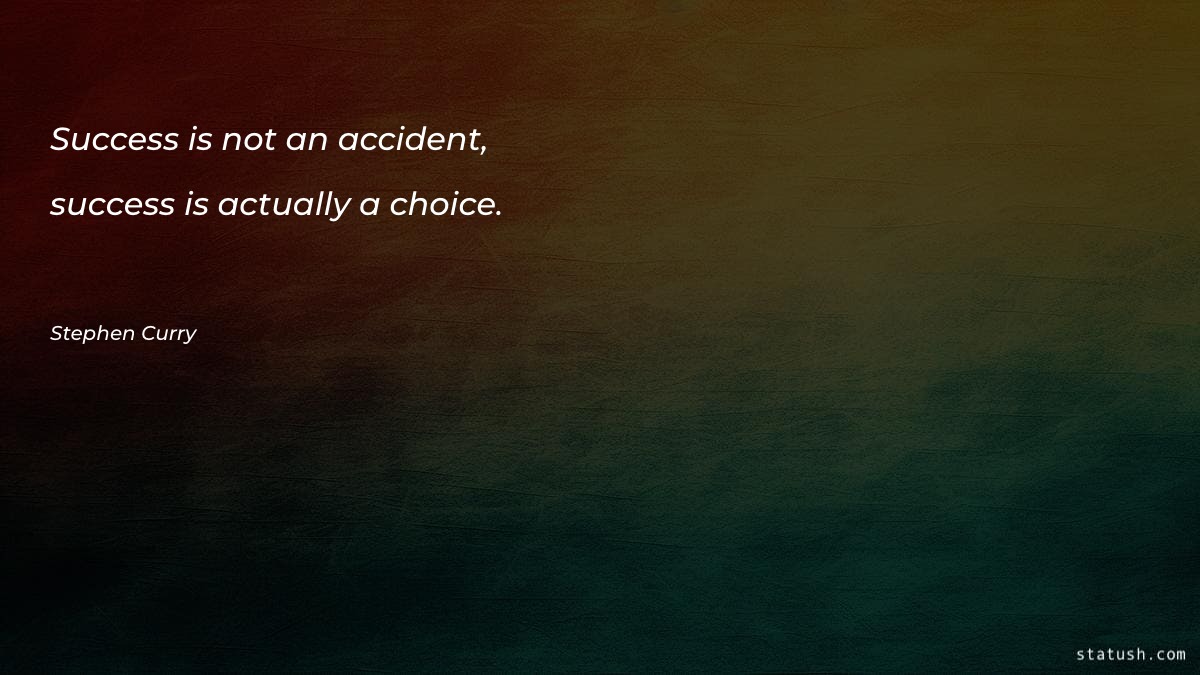 Success is not an accident - Motivational Quotes at statush.com