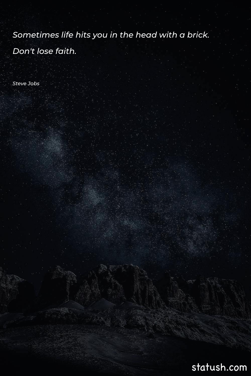 Sometimes life hits you in Motivational Quotes at statush.com