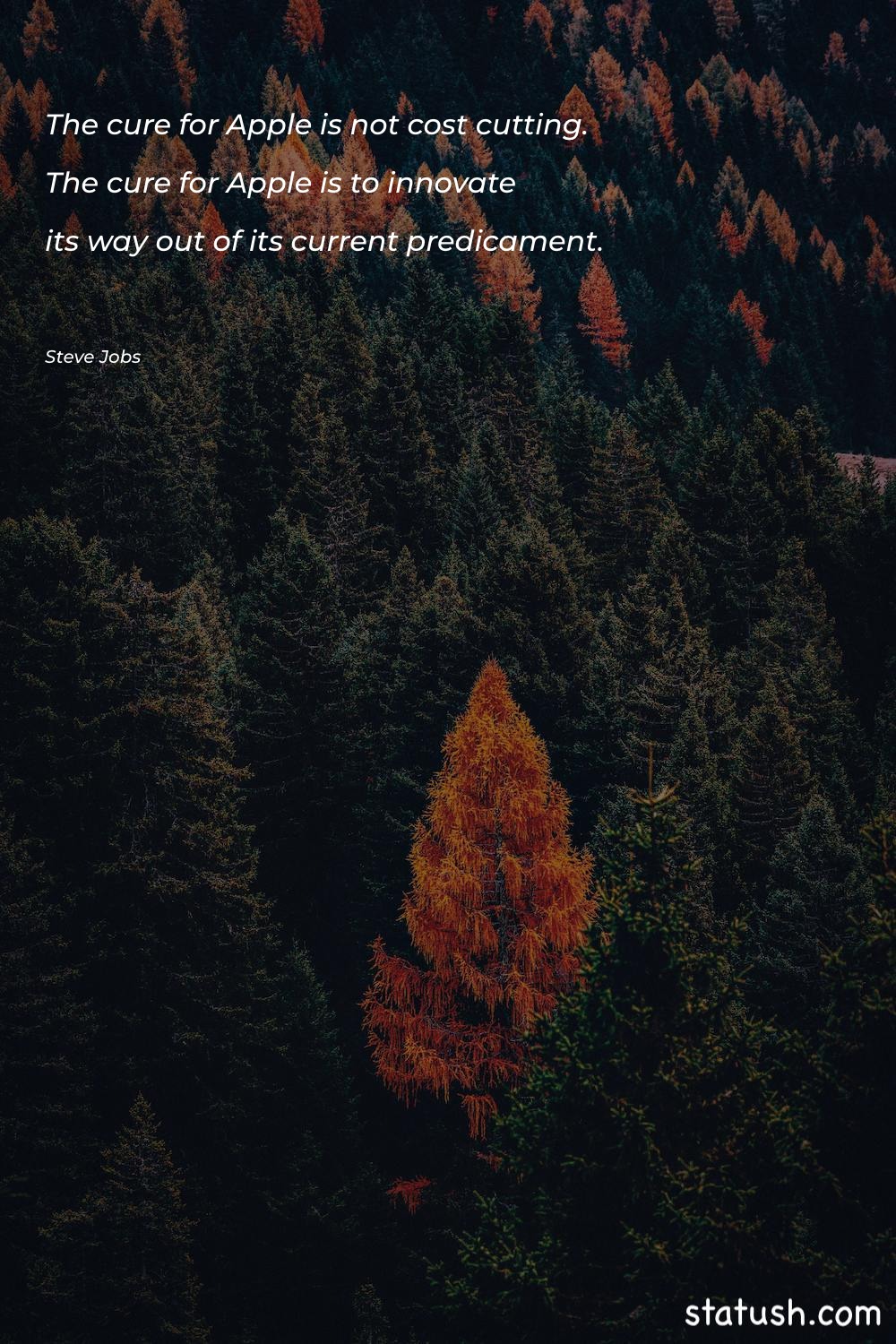 The cure for Apple is