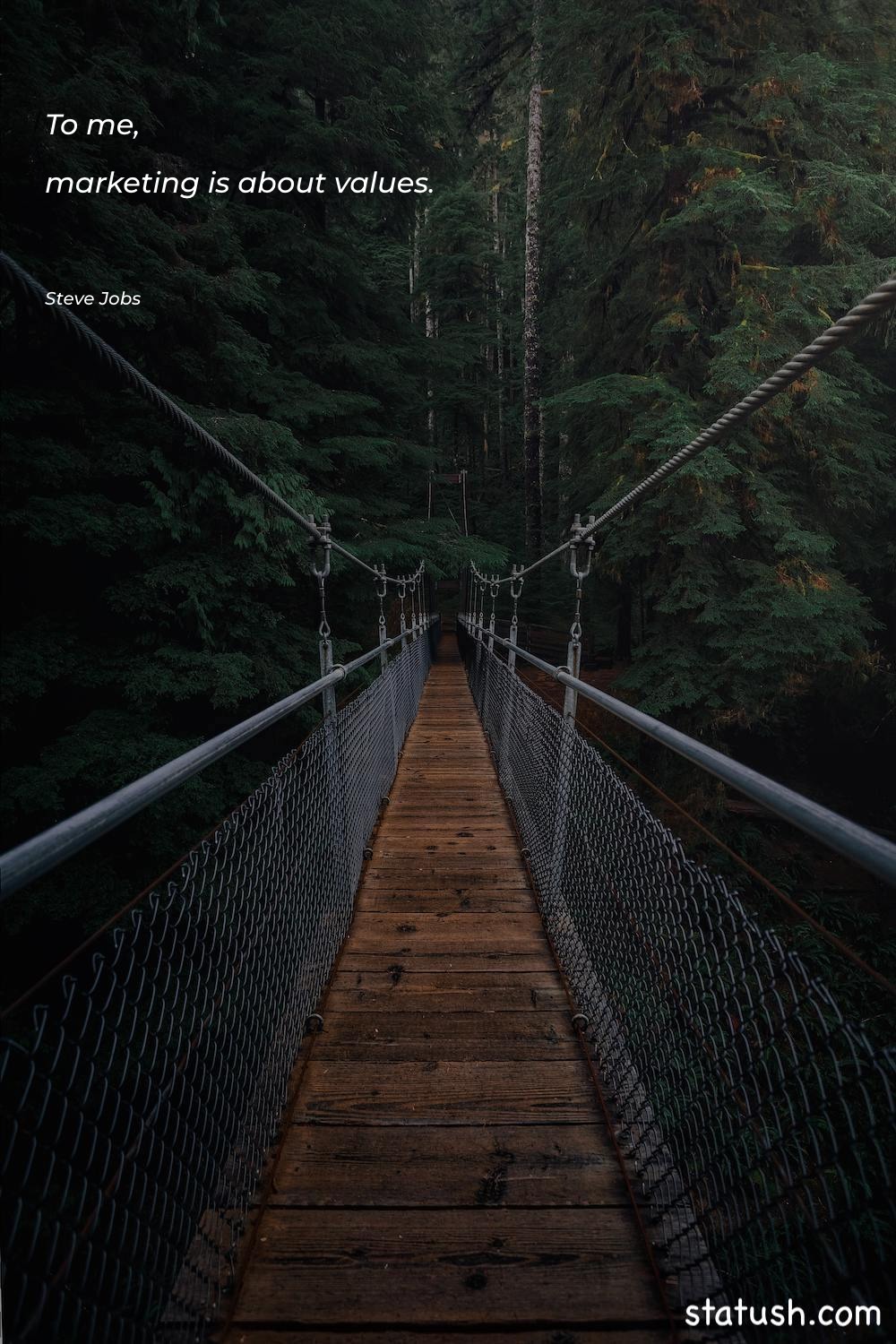 To me, marketing is about