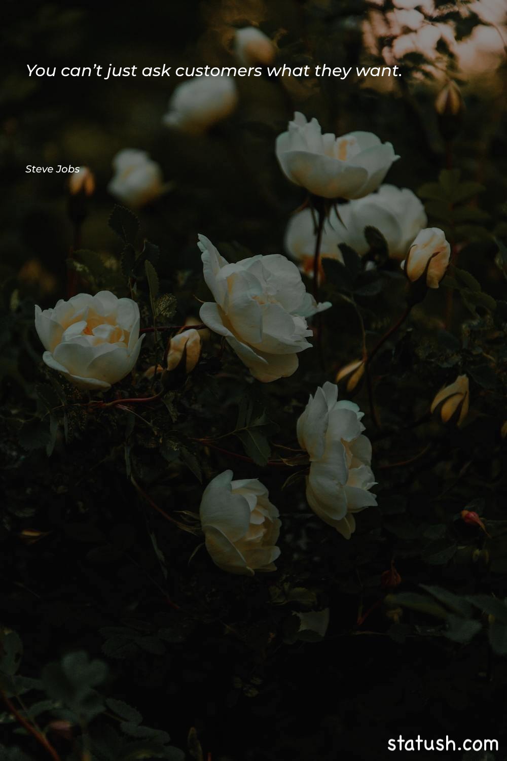 You can’t just ask customers