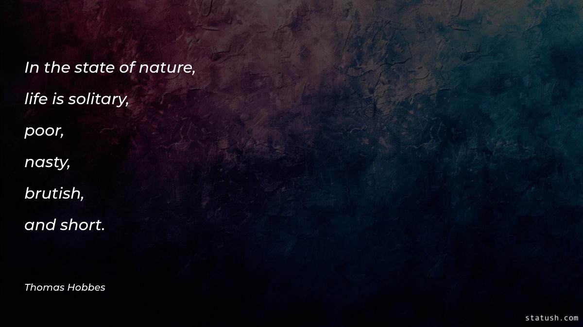 In the state of nature