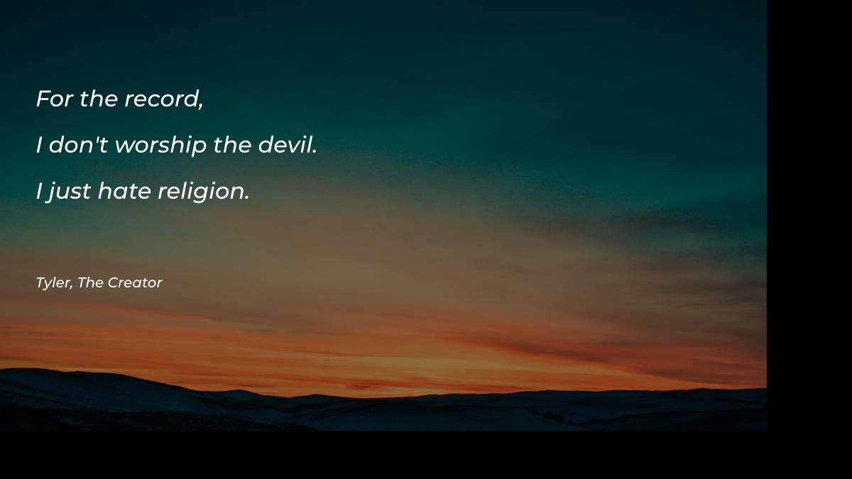 For the record - Religion Quotes at statush.com