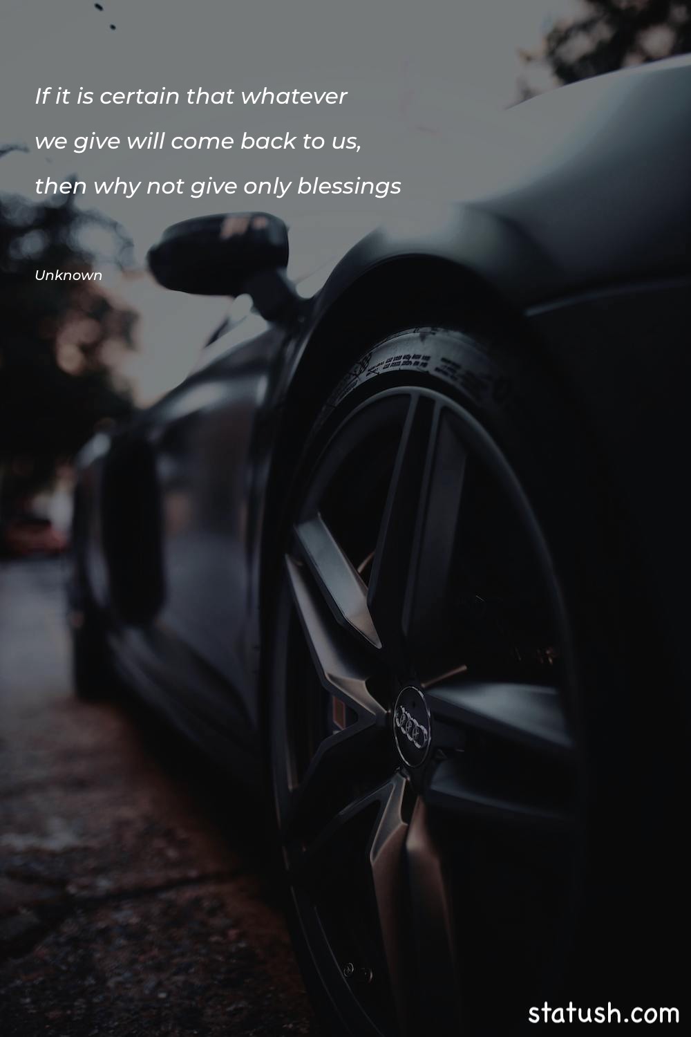 Only Happiness and-blessings should be given - Happiness Quotes at statush.com