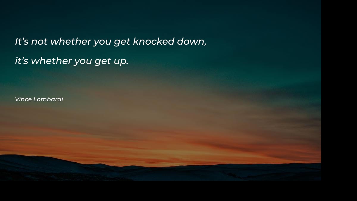 It’s not whether you get - Sports Quotes at statush.com