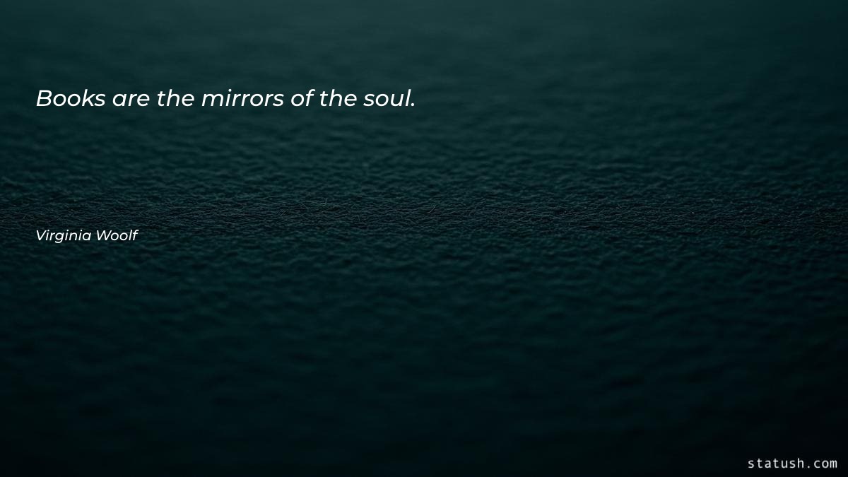 Books are the mirrors of