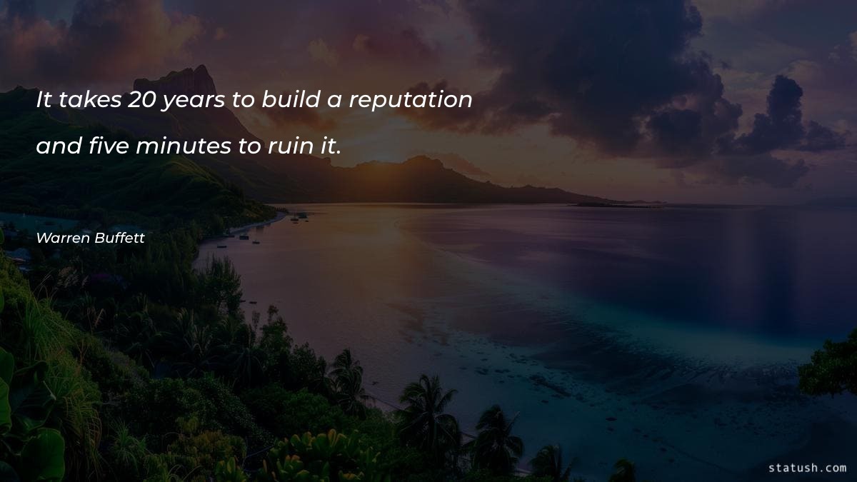 It takes 20 years to