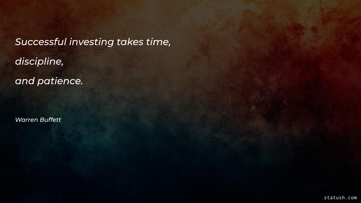 Successful investing takes time, discipline