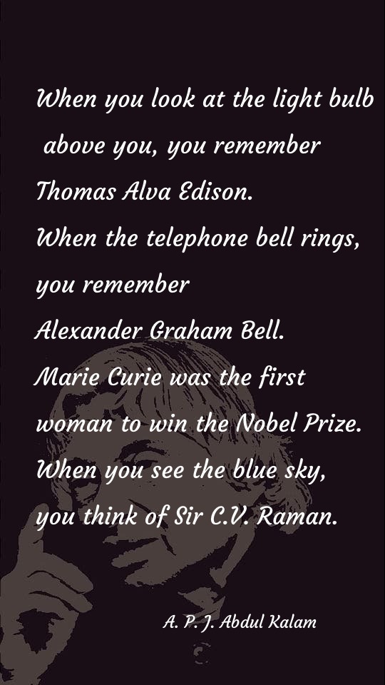 When you look at the light bulb - Knowledge Quotes at statush.com